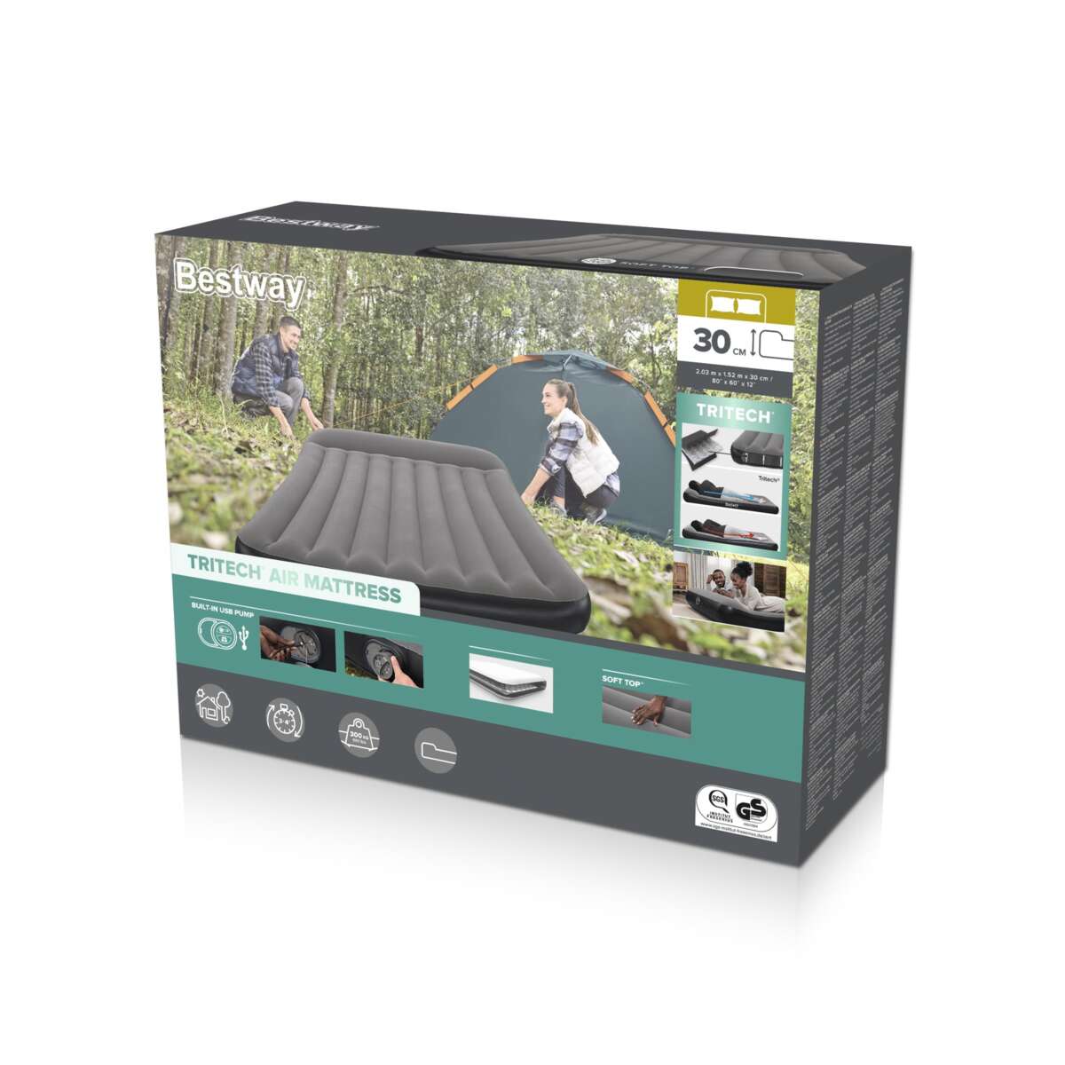 Bestway 671BS dobbel luftmadrass