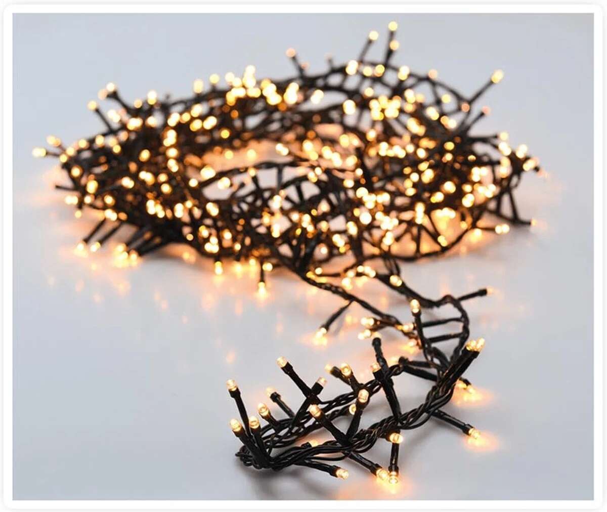Microcluster lyslenke med 700 varmhvite led lys