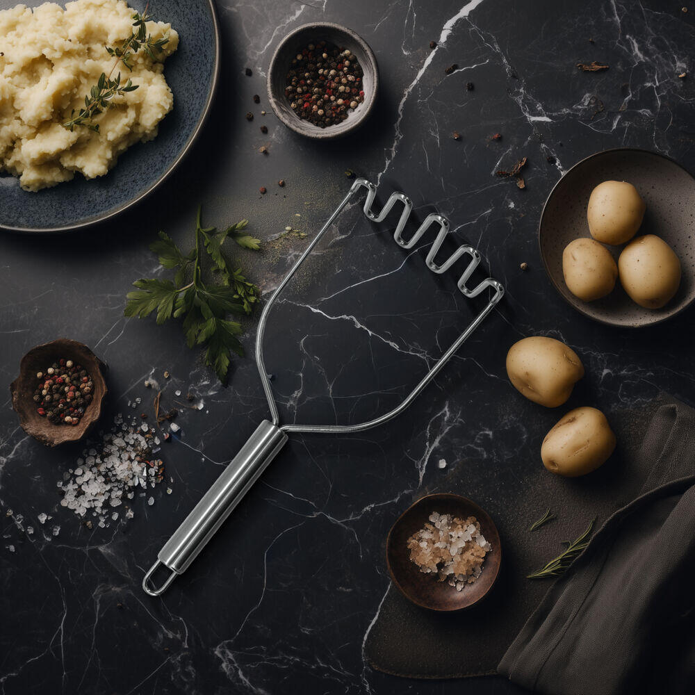 Spiis potetmoser i rustfritt stå