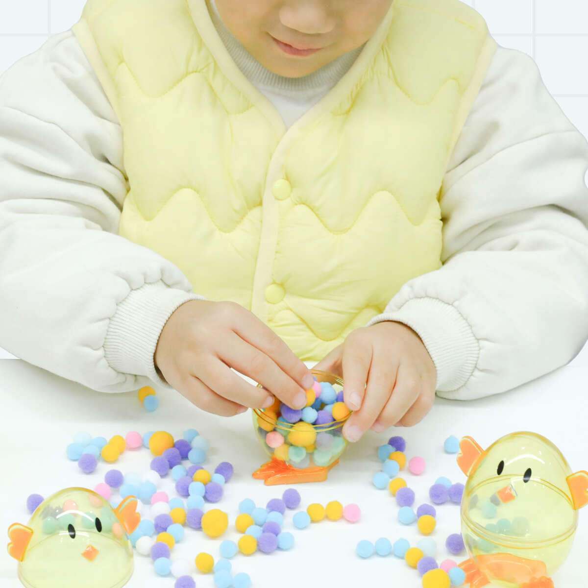 Påskekylling oppbevaringssett