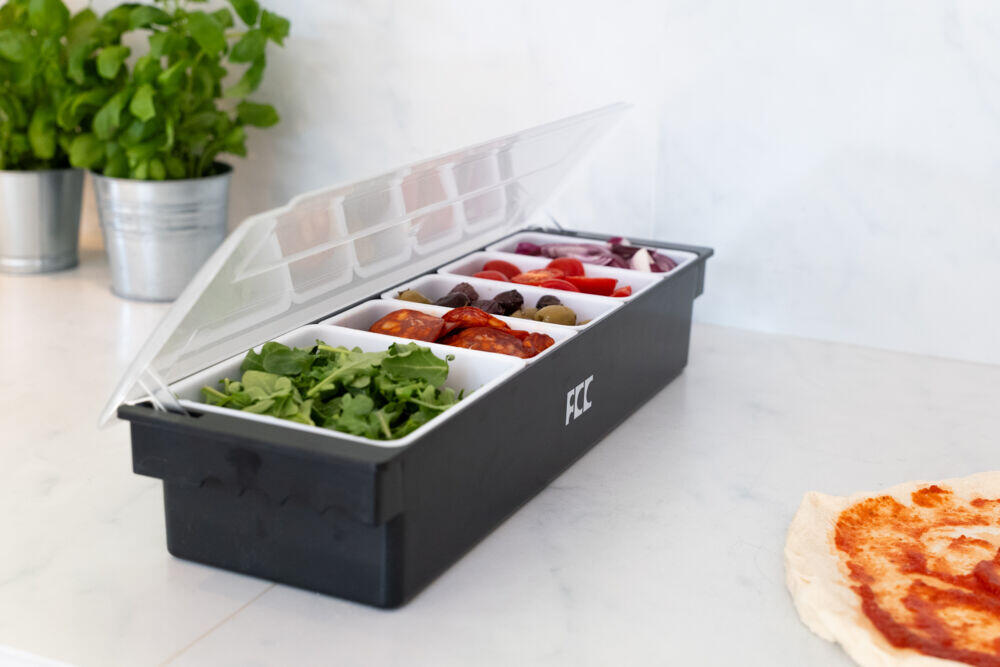 FCC Pizza toppingstasjon