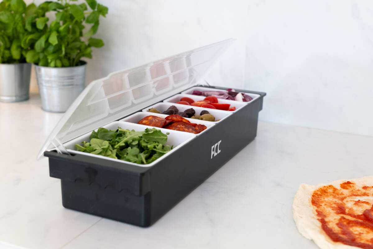 FCC Pizza toppingstasjon