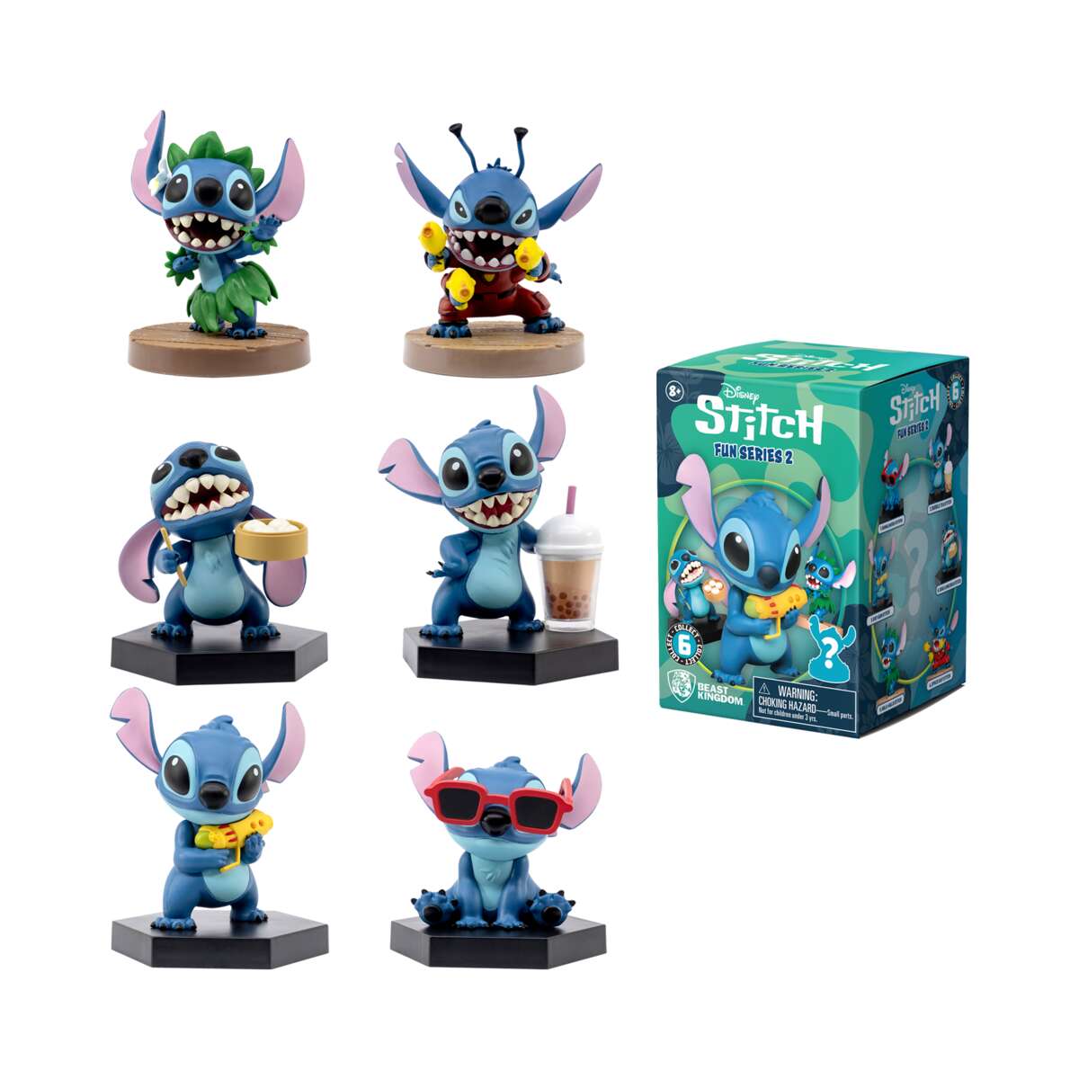 YuMe Stitch Hero Box Blind Box Fun Series 2 samlefigurer
