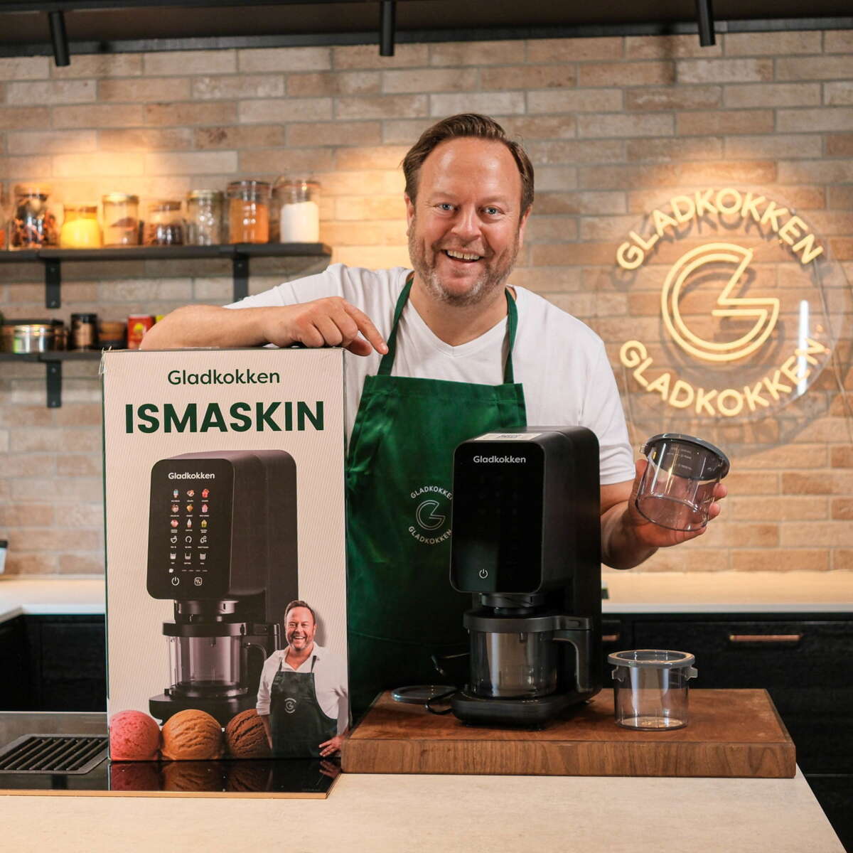 Gladkokken 12-i-1 ismaskin