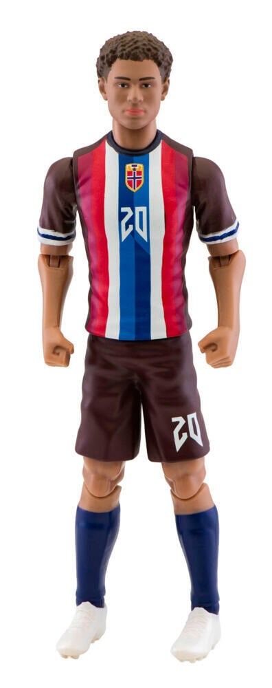 Nusa figur i det norske
fotballandslagets drakt.