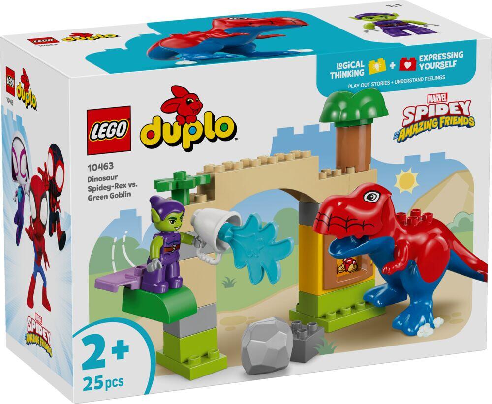LEGO® DUPLO® │Marvel Dinosauren Spidey-Rex mot Green Goblin 10463
