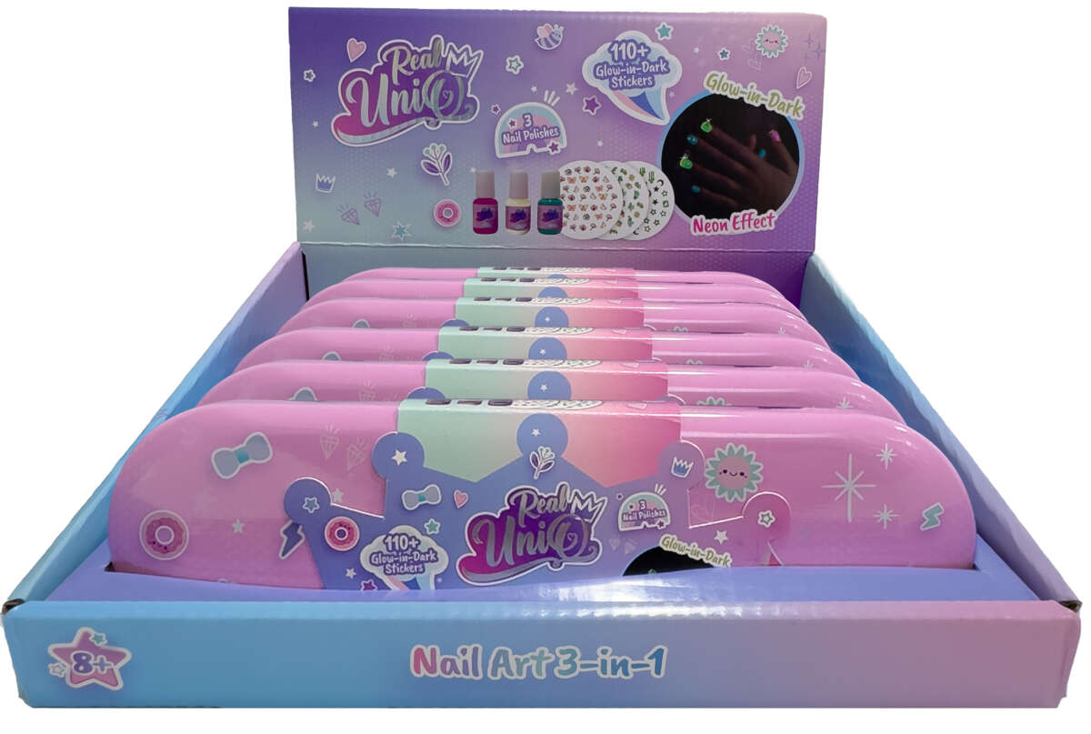 Real UniQ Glow in the Dark Neglekunst i metalletui