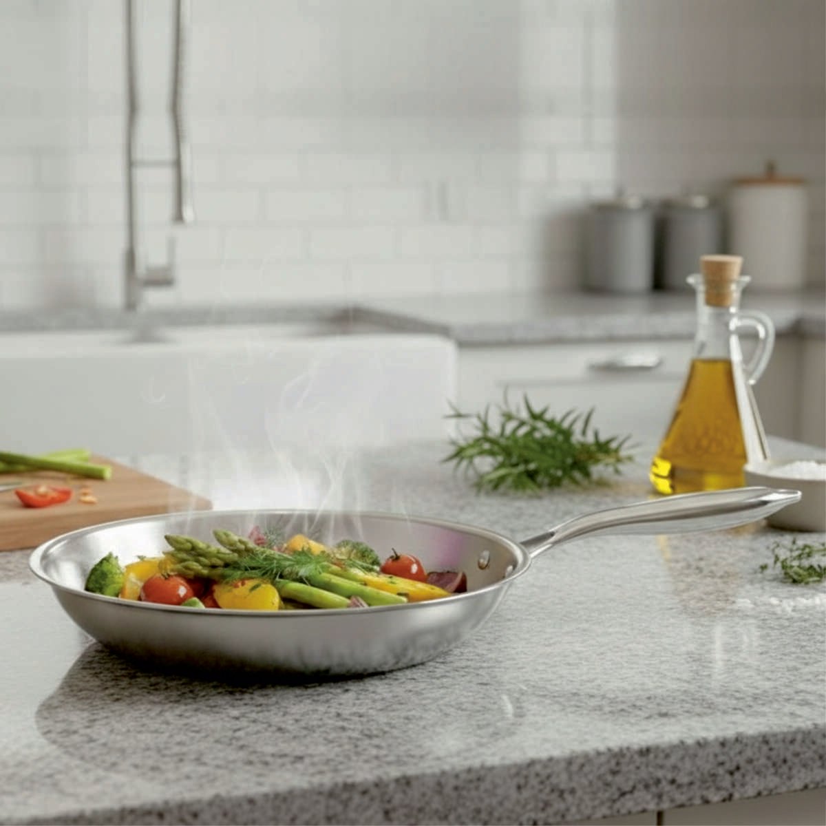 SPiiS Triply stekepanne i rustfritt stål