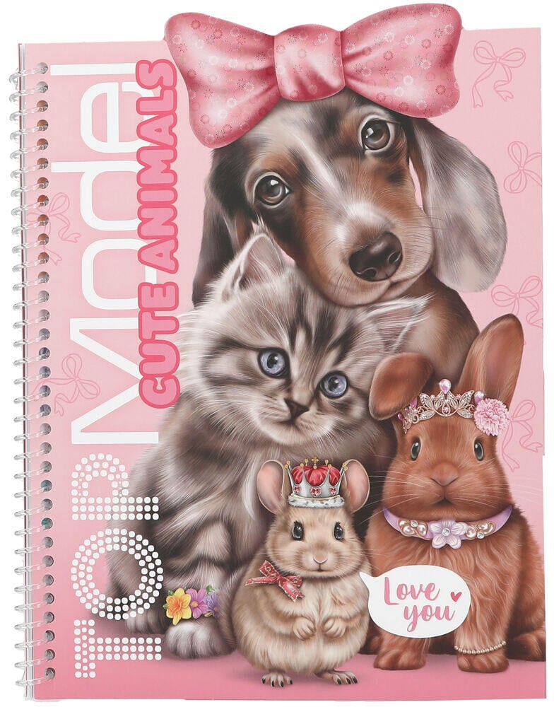 TOPModel KITTY and DOGGY klistremerkebok