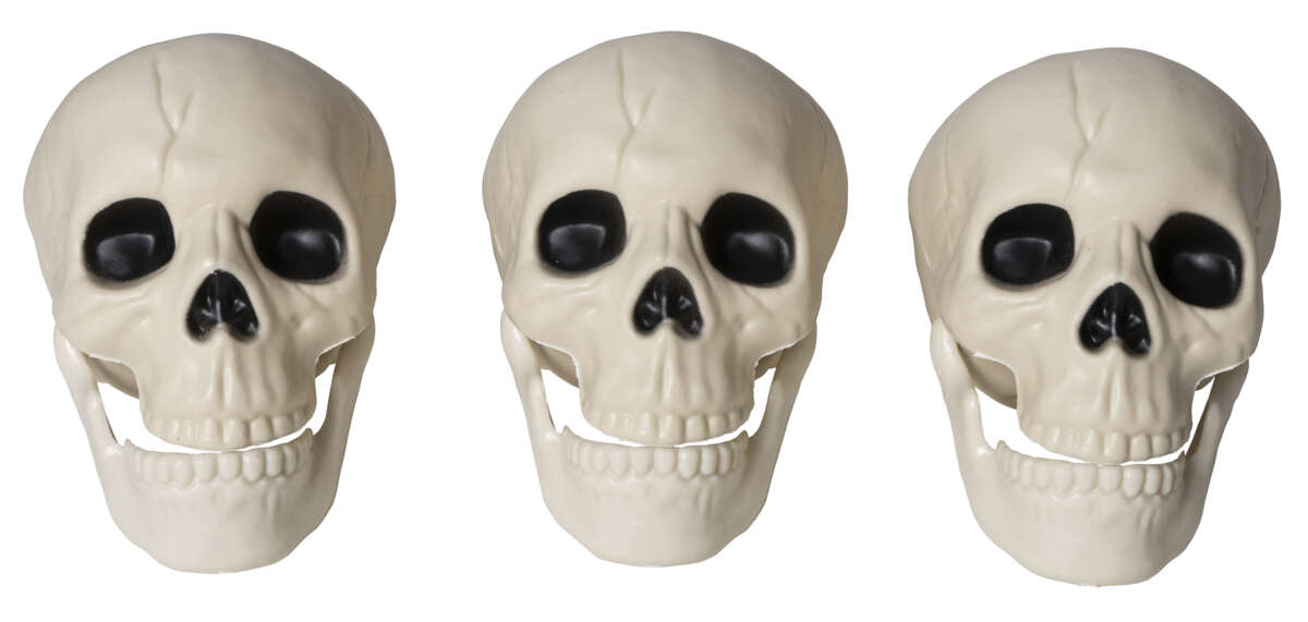Halloween hodeskaller 3pk