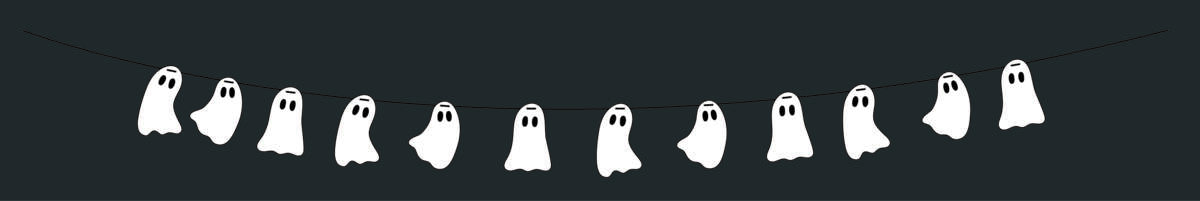 Halloween girlander Glow In The Dark 2m