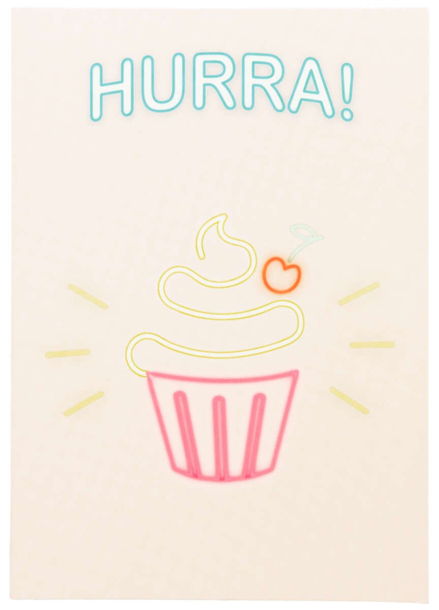 Kort Hurra! Cupcake