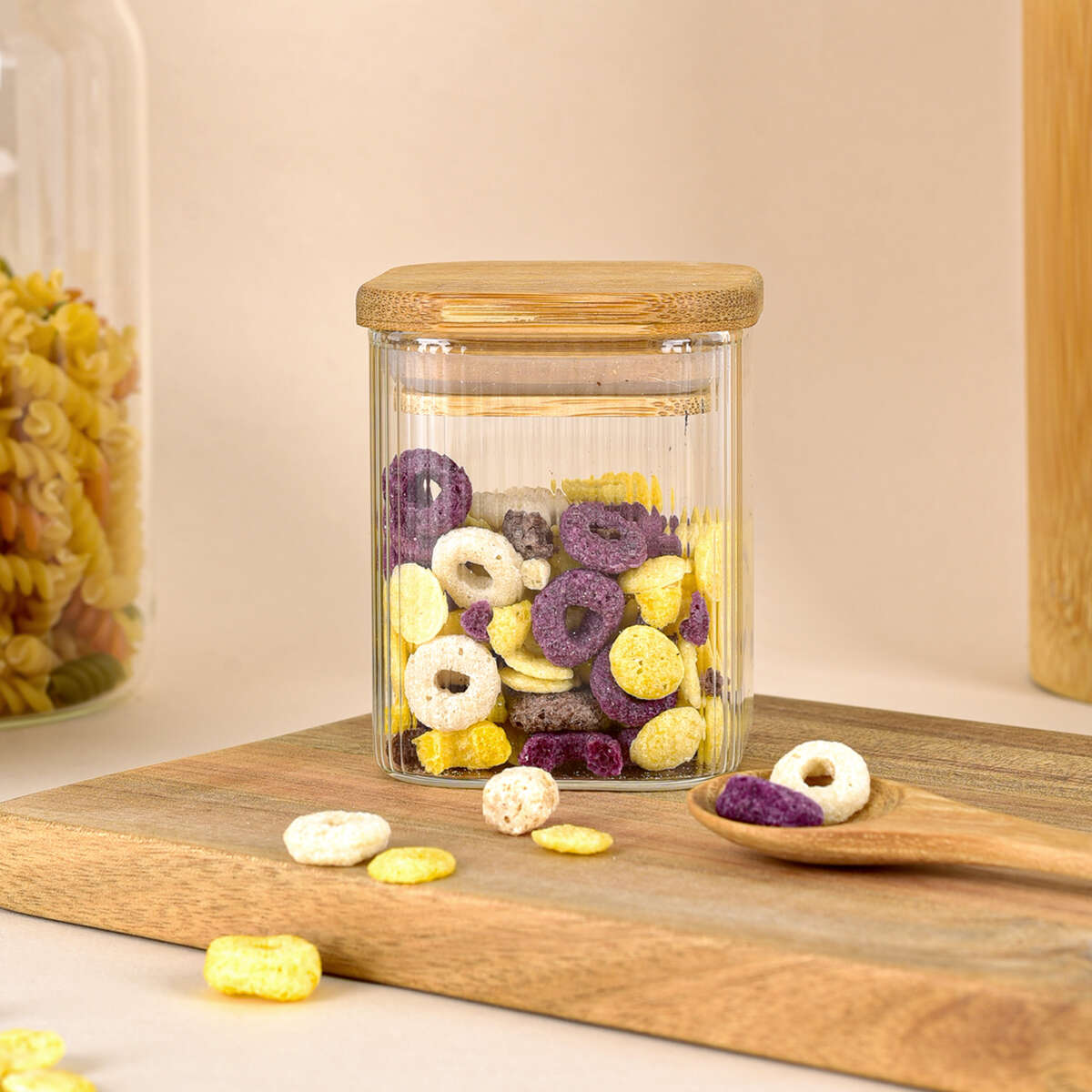 SPiiS glasskrukke med bambuslokk