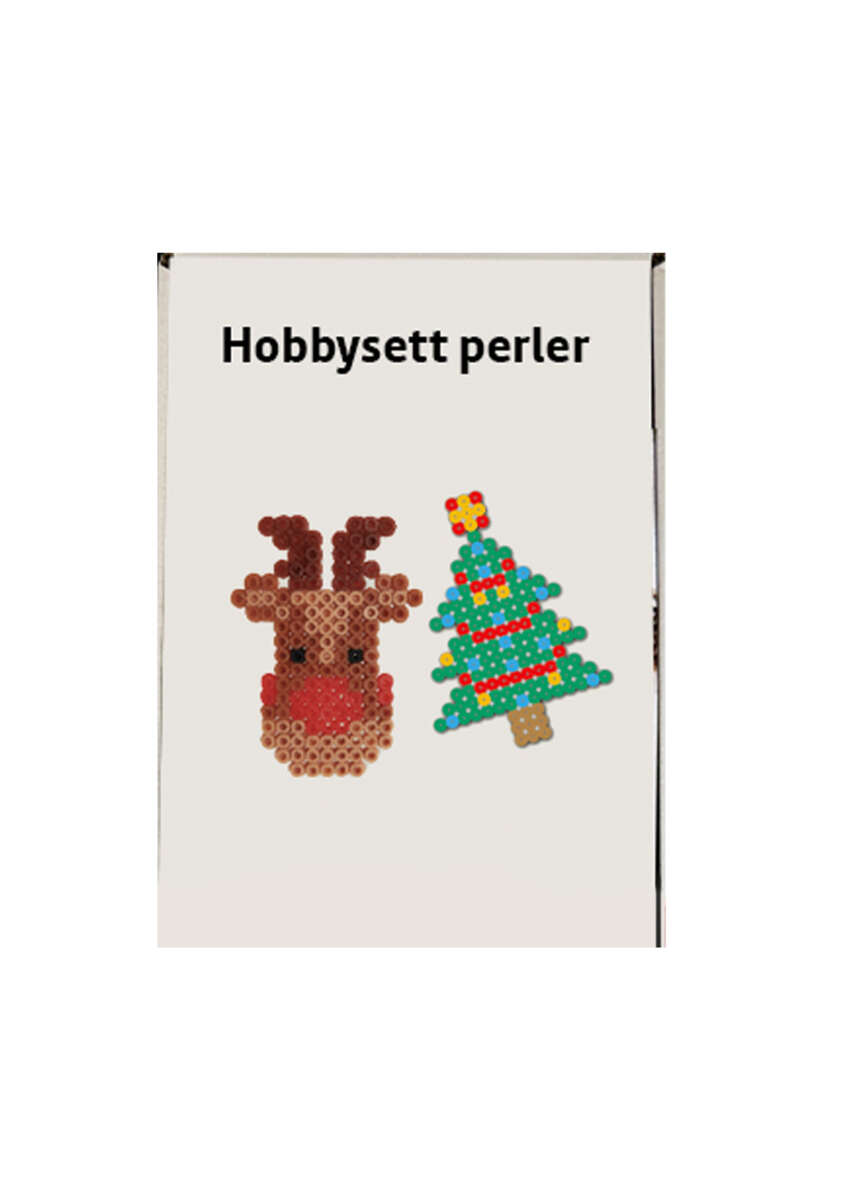 Hobbysett perler elg og juletre