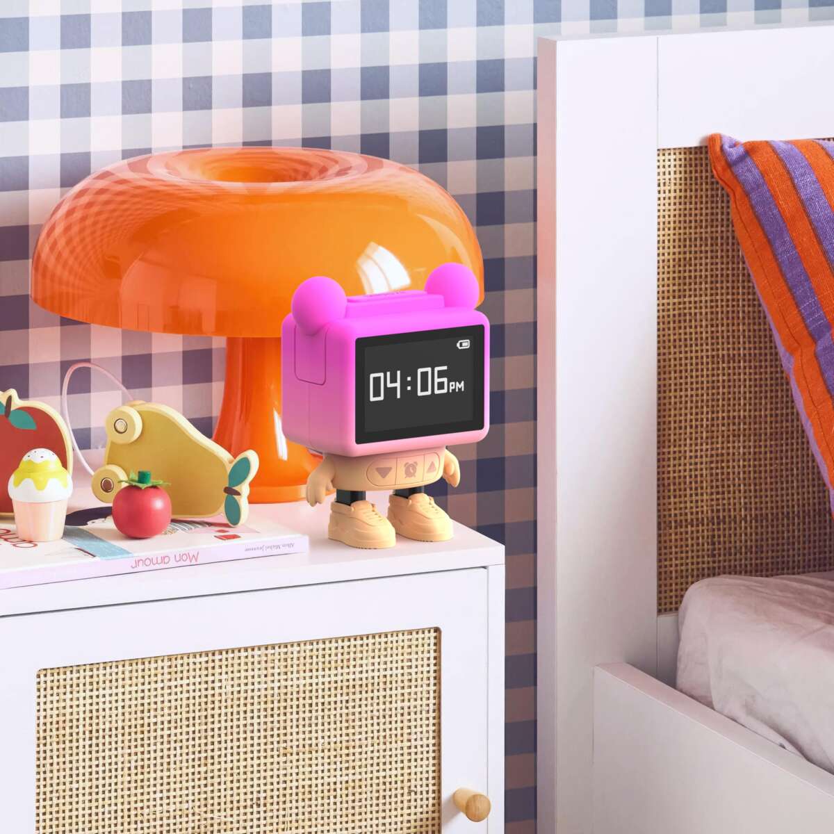 MOB Alarmklokke Dancing Clock Rosa