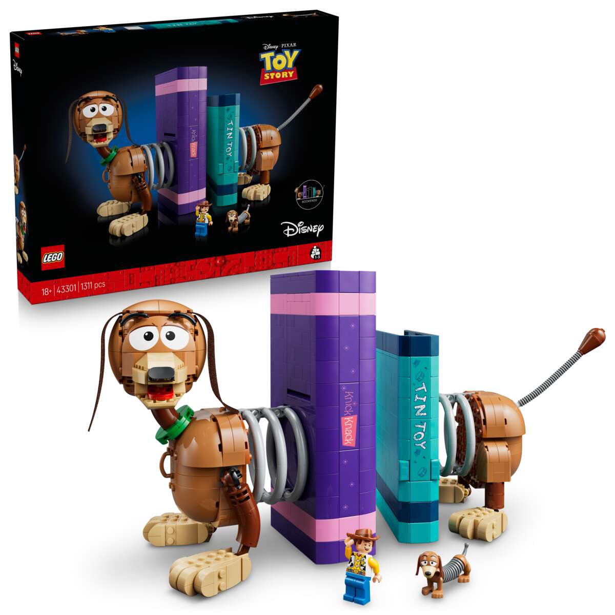 LEGO® ǀ Disney og Pixar Bokstøtter av Slinky Dog fra Toy Story 43301