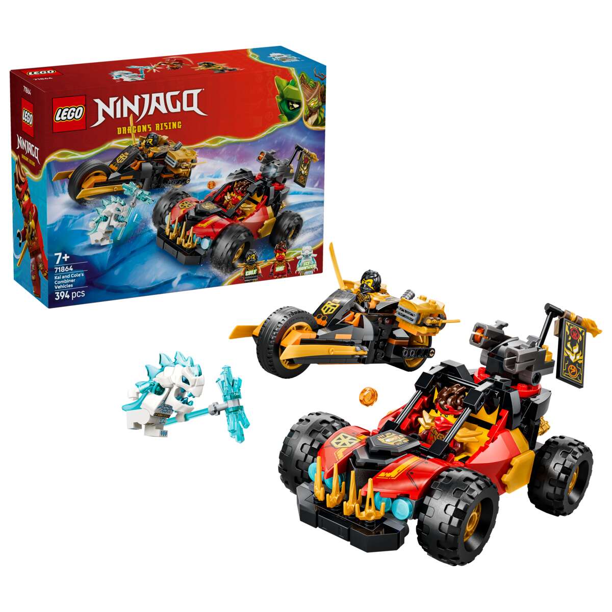 LEGO® NINJAGO® Kai og Coles kombokjøretøy 71864