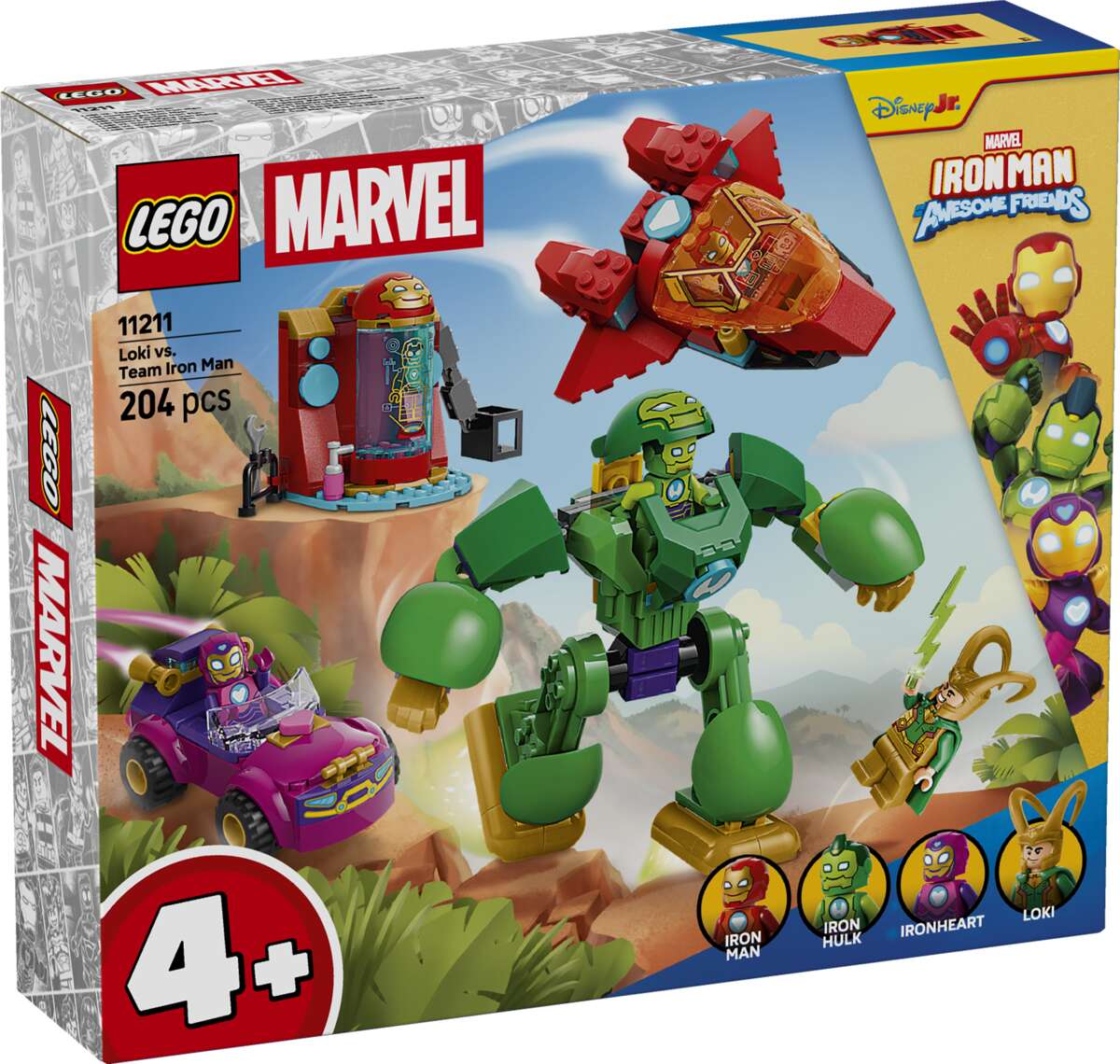 LEGO® ǀ Marvel Iron Man og hans utrolige venner Loki mot Team Iron Man 11211
