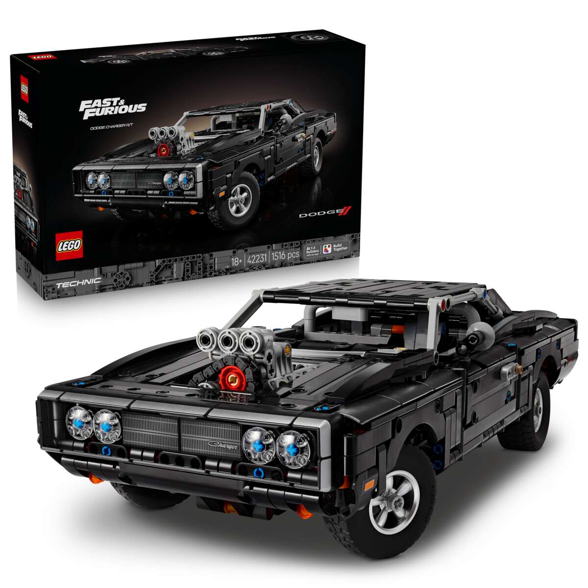 LEGO® Technic Fast and Furious Dodge Charger R/T-bil 42231