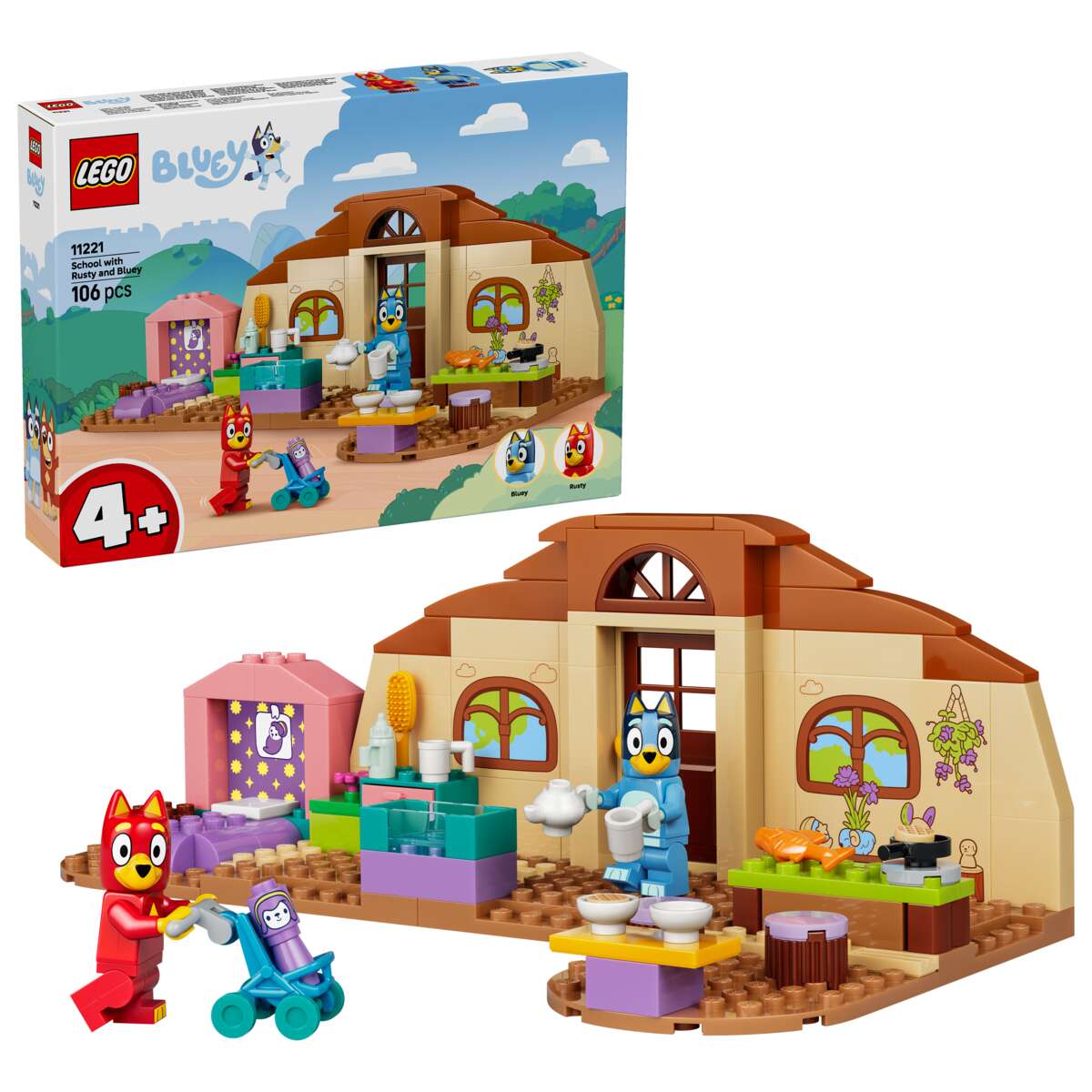 LEGO® Bluey Skolen til Rusty og Bluey 11221