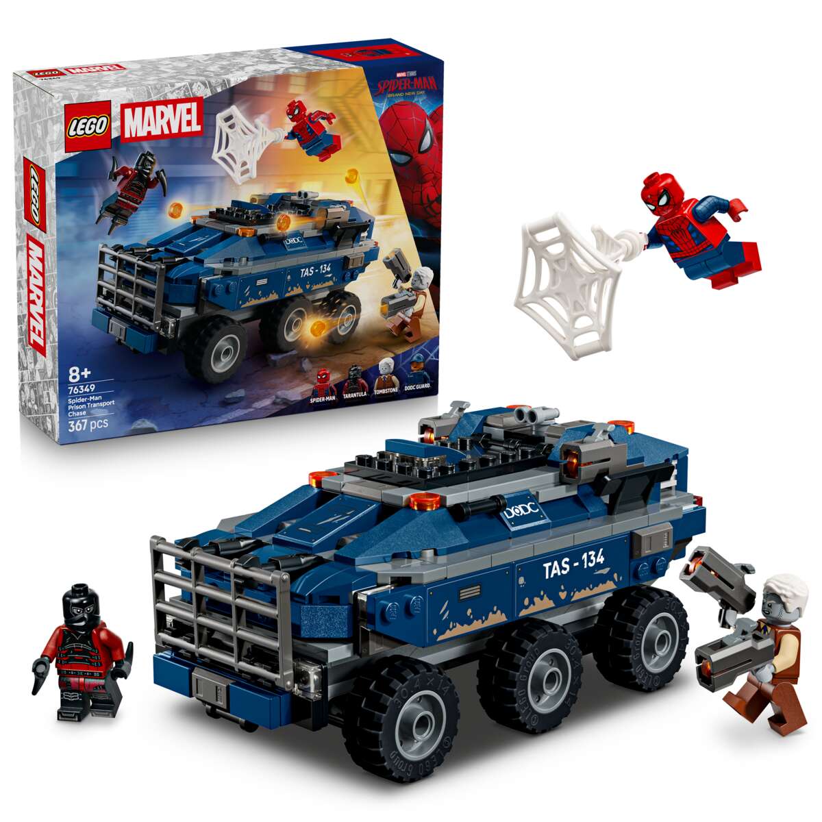 LEGO® ǀ Marvel Spider-Man og fangetransporten 76349