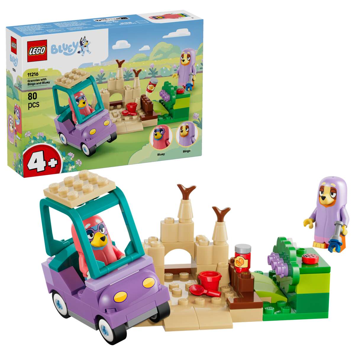 LEGO® Bluey Bestemødrene Bingo og Bluey 11216