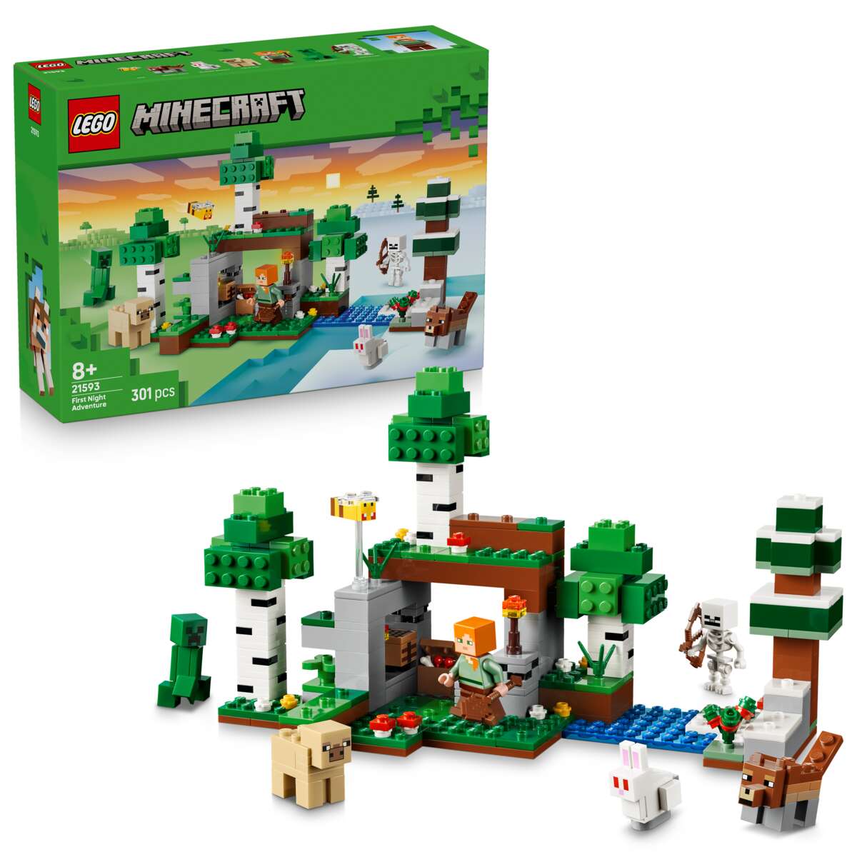 LEGO® Minecraft® Eventyr den første natten 21593