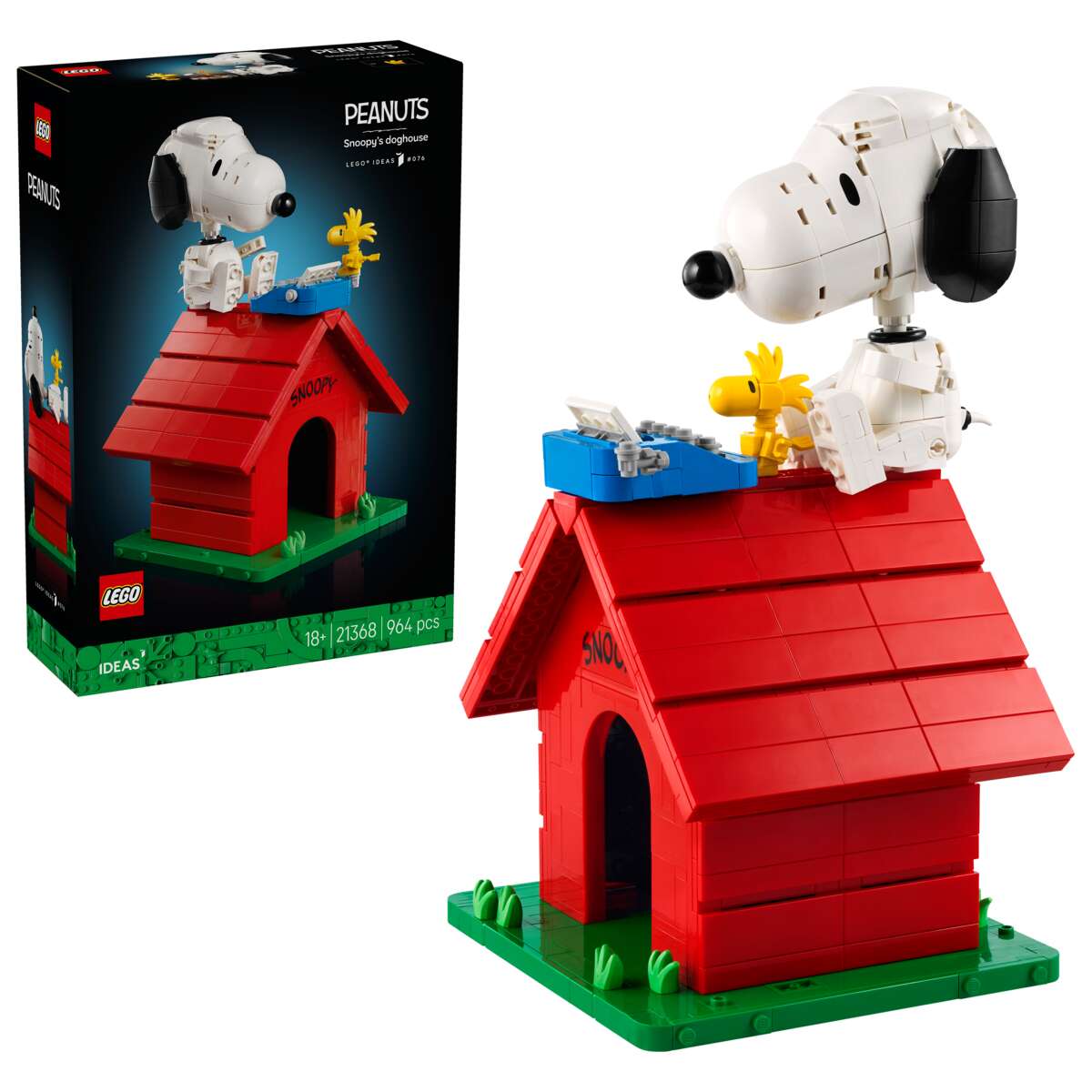 LEGO® Ideas Knøttene: Snoopys hundehus 21368