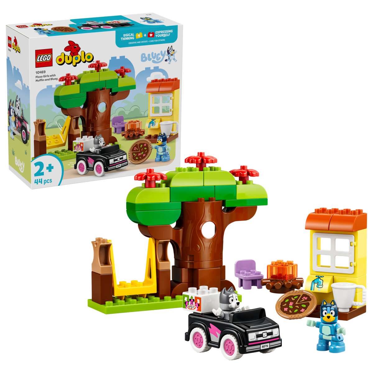 LEGO® DUPLO® Pizzajenter med Muffin og Bluey 10469