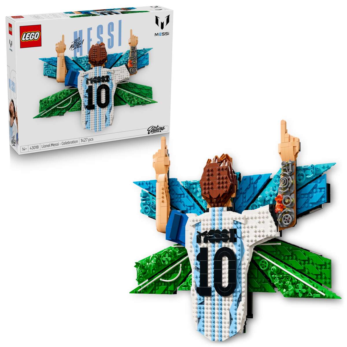LEGO® Editions Lionel Messi feirer seieren 43018