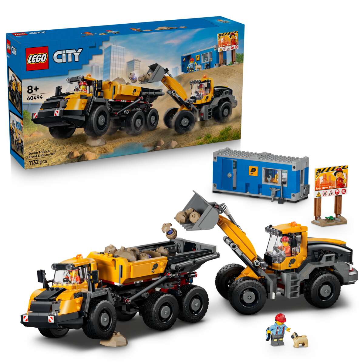 LEGO® City Dumper og frontlaster 60494