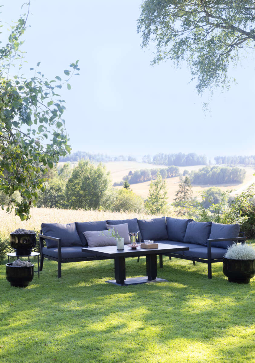 Bohem Briskeby hev/senk sofa/spisebord