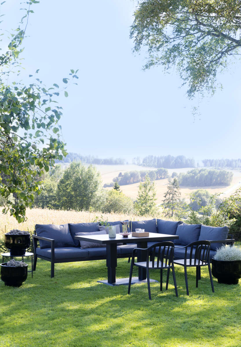 Bohem Briskeby hev/senk sofa/spisebord