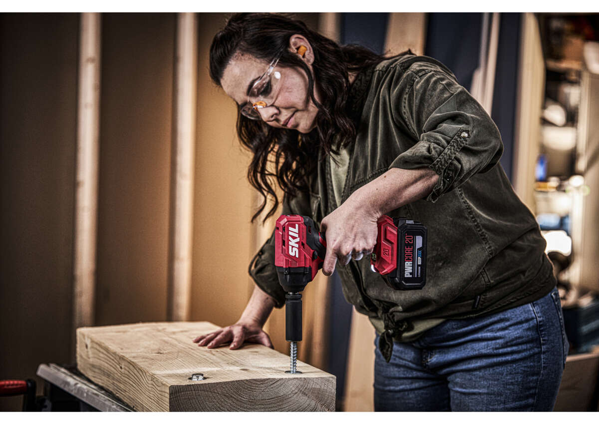 Skil 3360 DA sett med muttertrekker og luftkompressor m/batteri