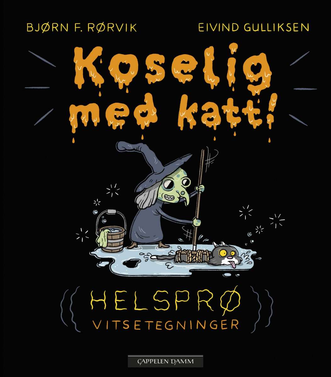 Koselig med katt! Helsprø vitsetegninger