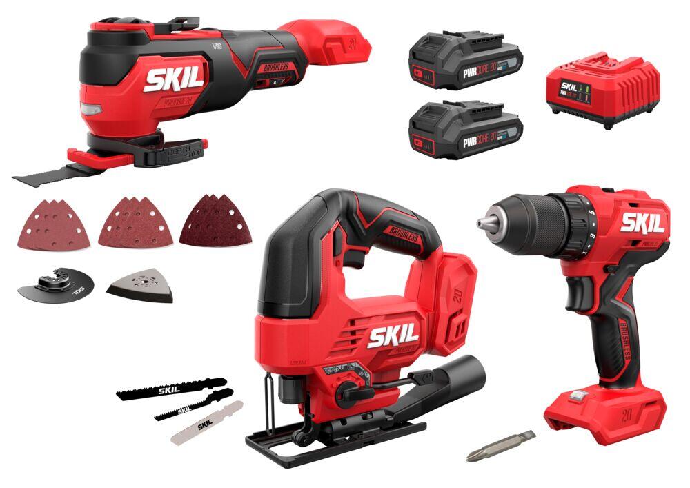 Skil CK1E3361BA verktøysett m/2 batterier