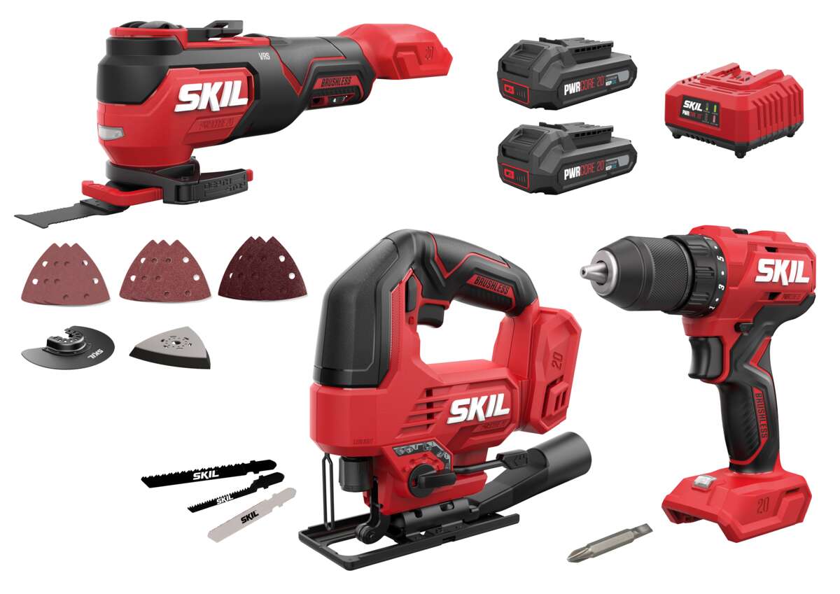 Skil CK1E3361BA verktøysett m/2 batterier