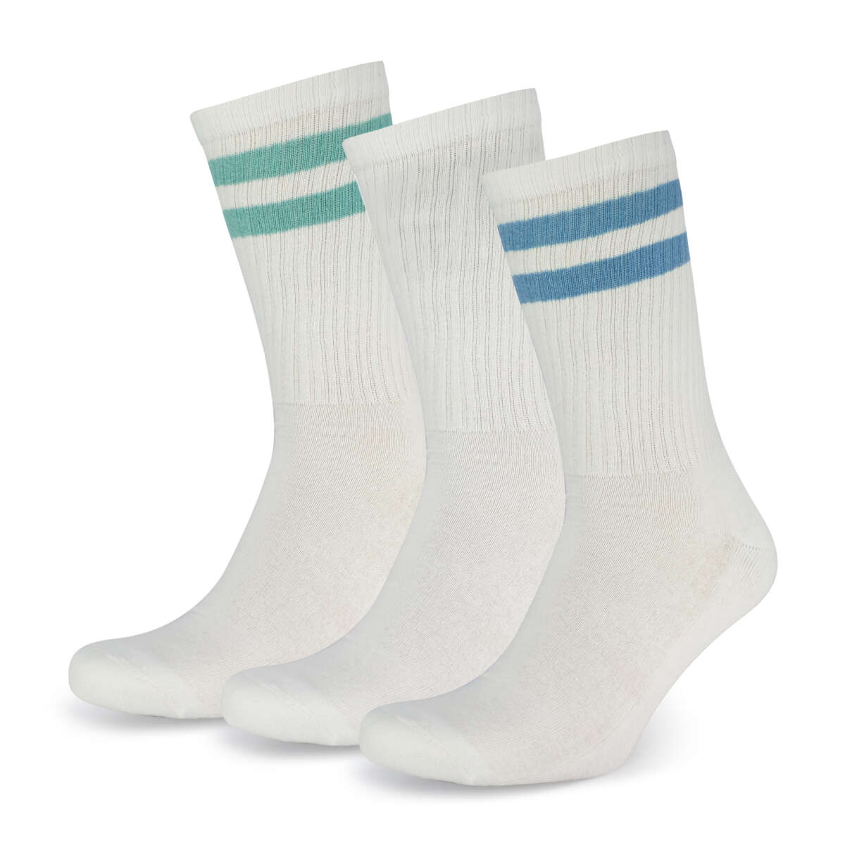 Mjuk tennissokker unisex 3-pk