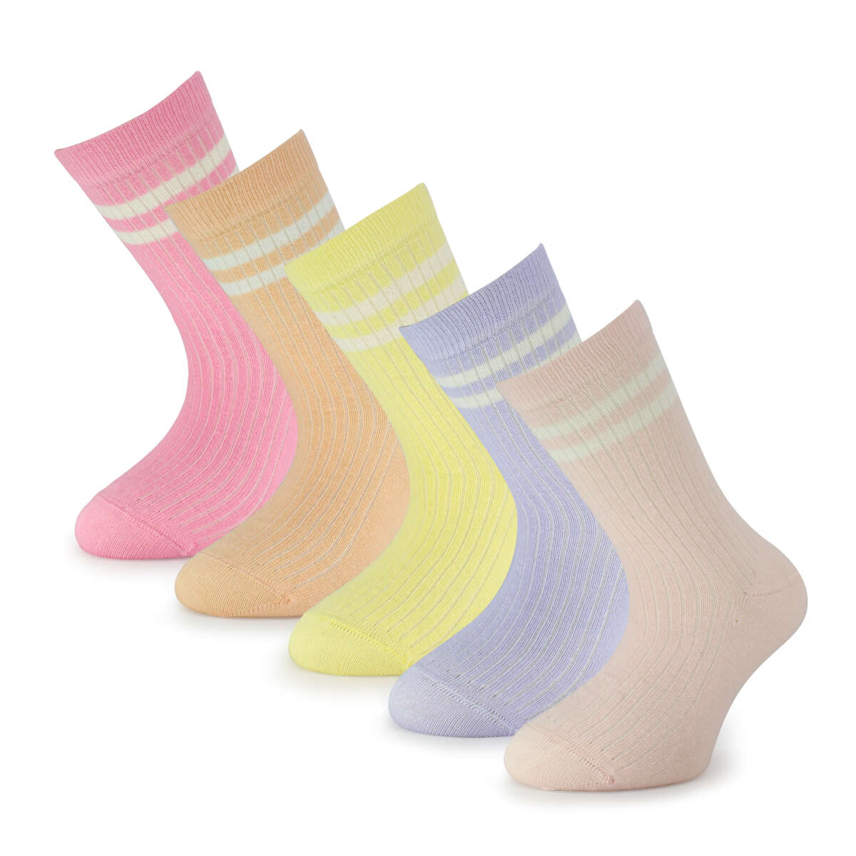 Mjuk Basic sokker barn 5-pk