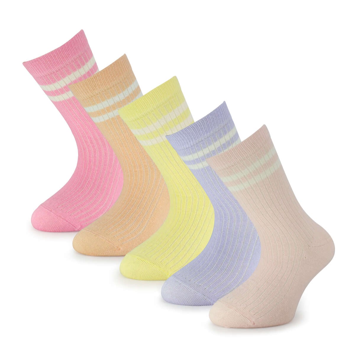 Mjuk Basic sokker barn 5-pk
