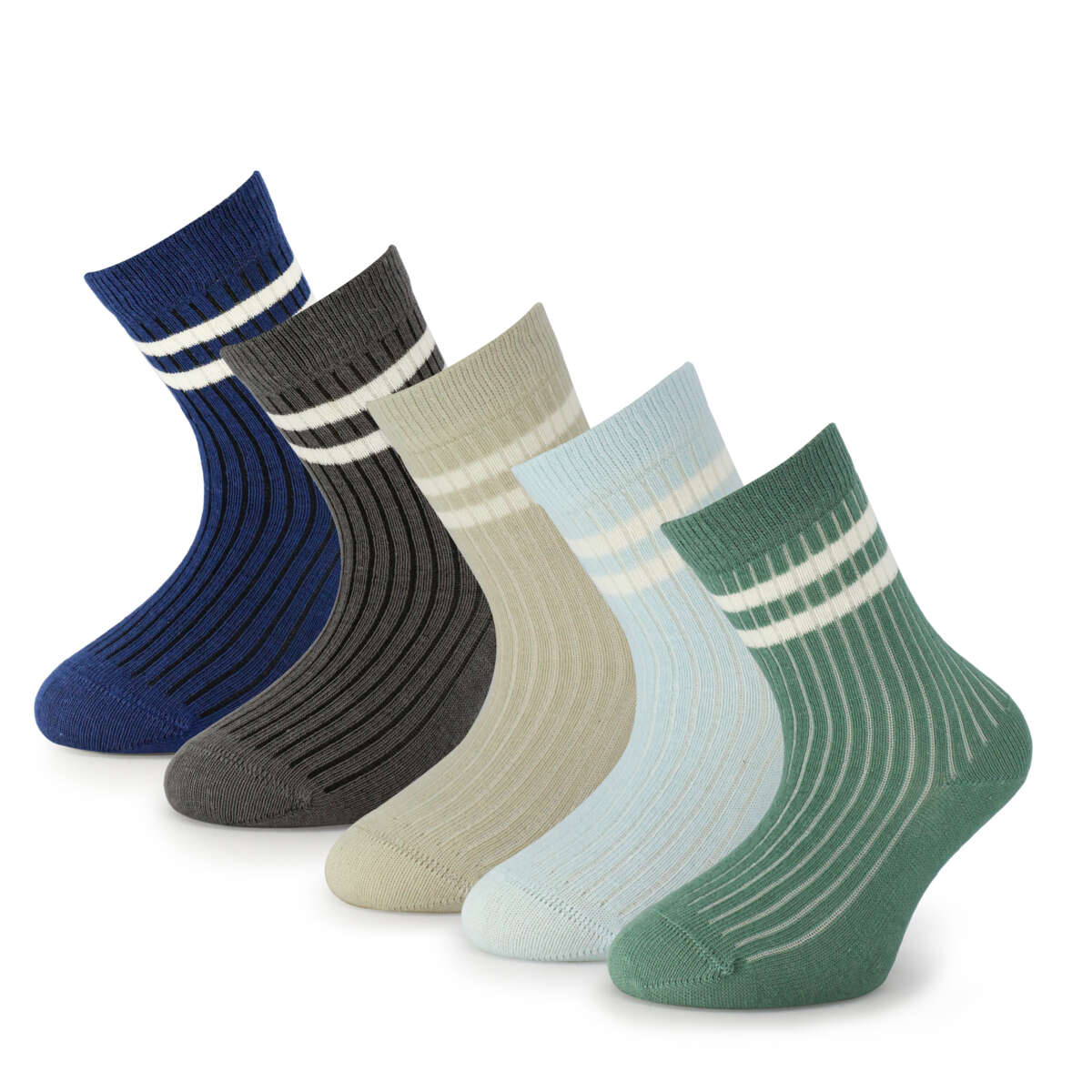 Mjuk Basic sokker barn 5-pk