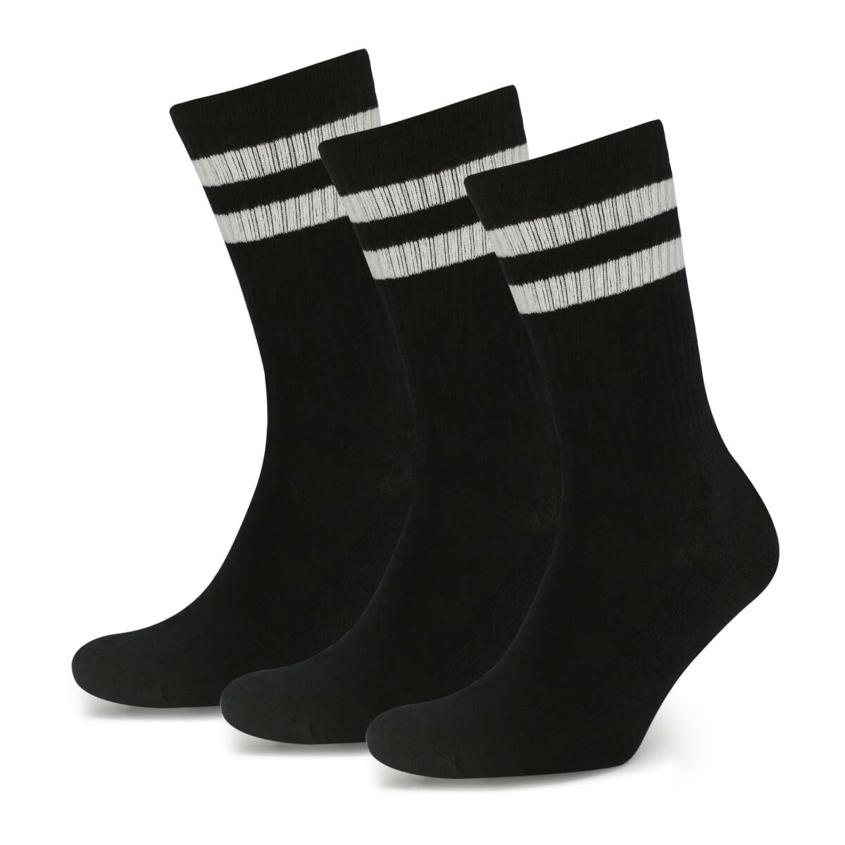 Mjuk tennissokker unisex 3-pk