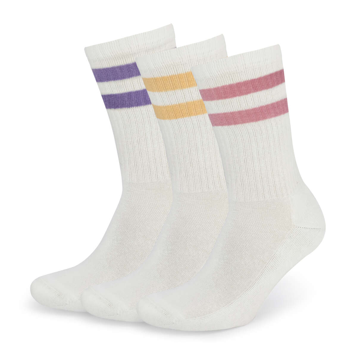 Mjuk tennissokker unisex 3-pk