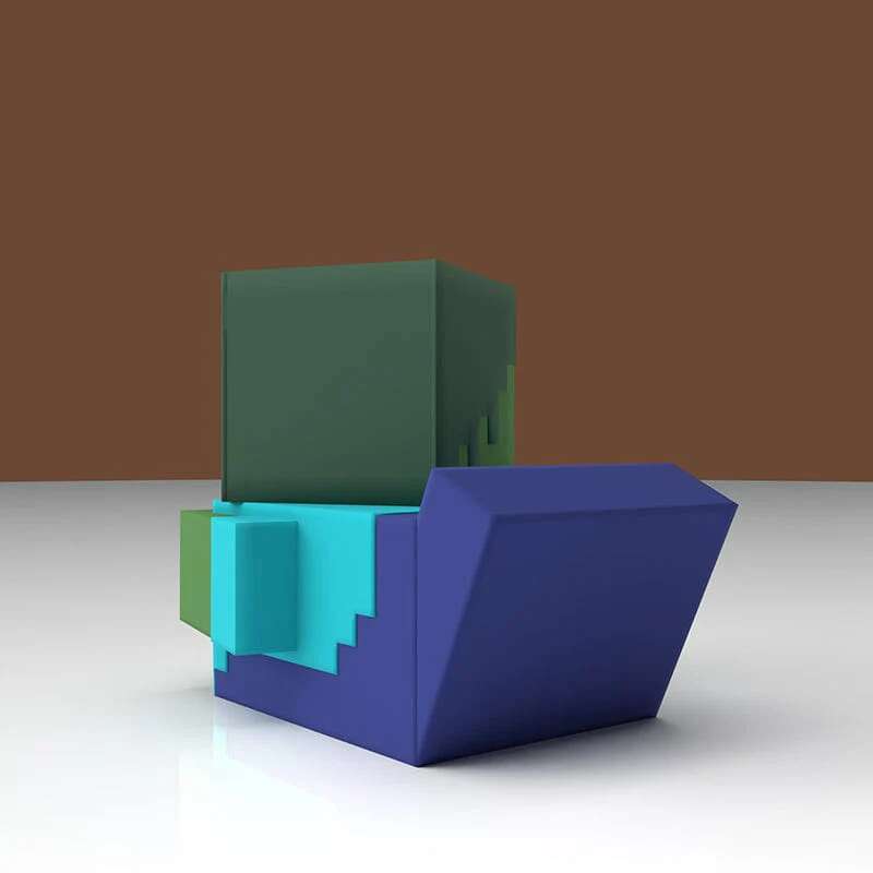 numskull® Minecraft: Zombie TUBBZ™ (First Edition) samlefigur