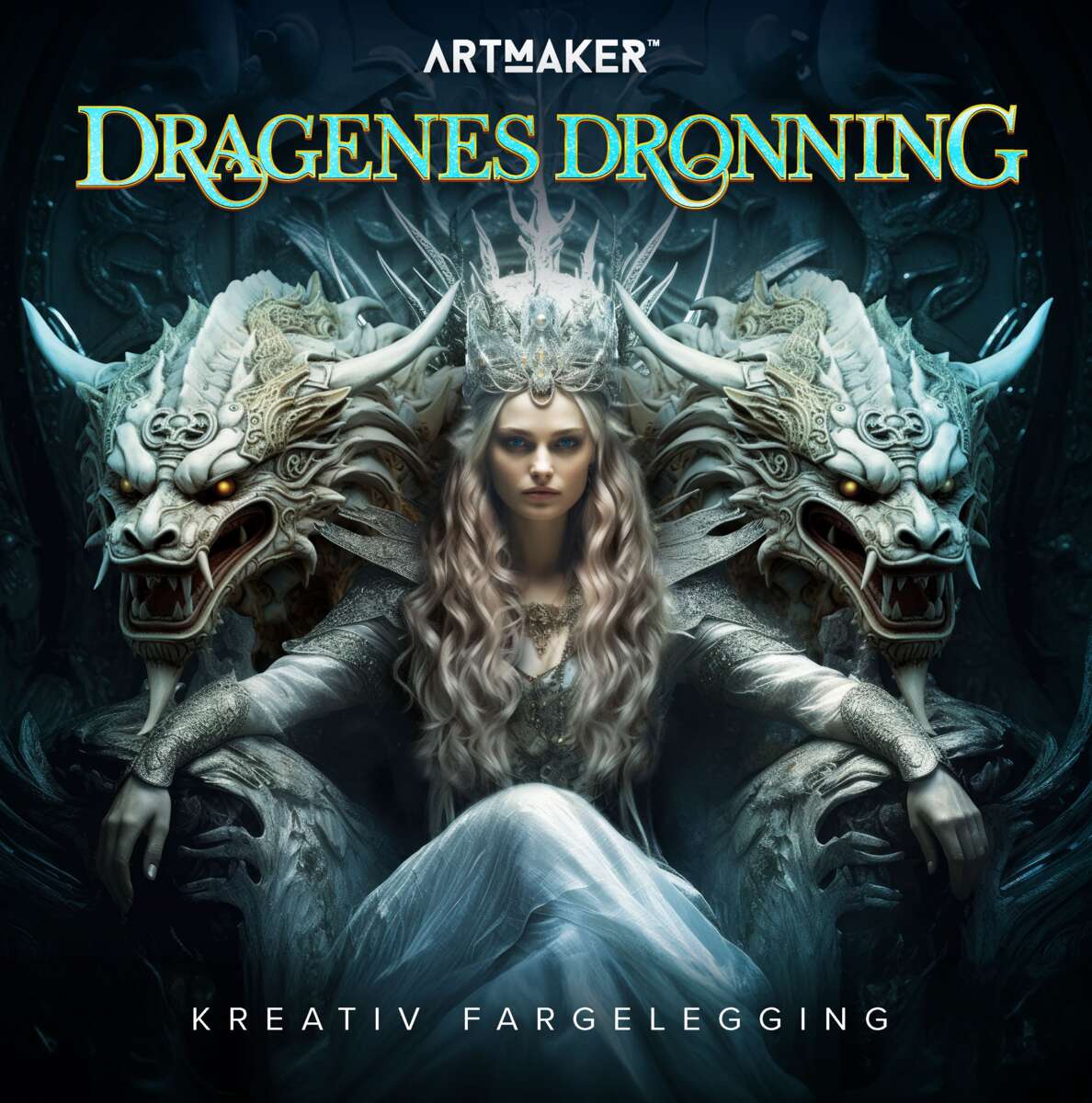 Dragenes Dronning: Kreativ fargelegging