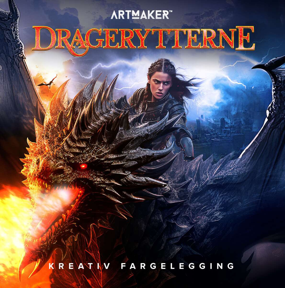 Dragerytterne: Kreativ fargelegging