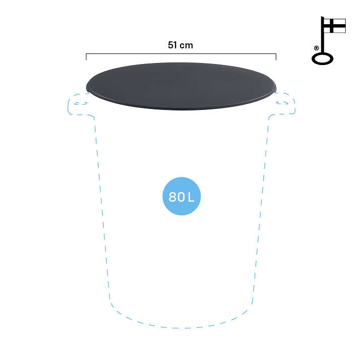 Orthex™ lokk til tønner