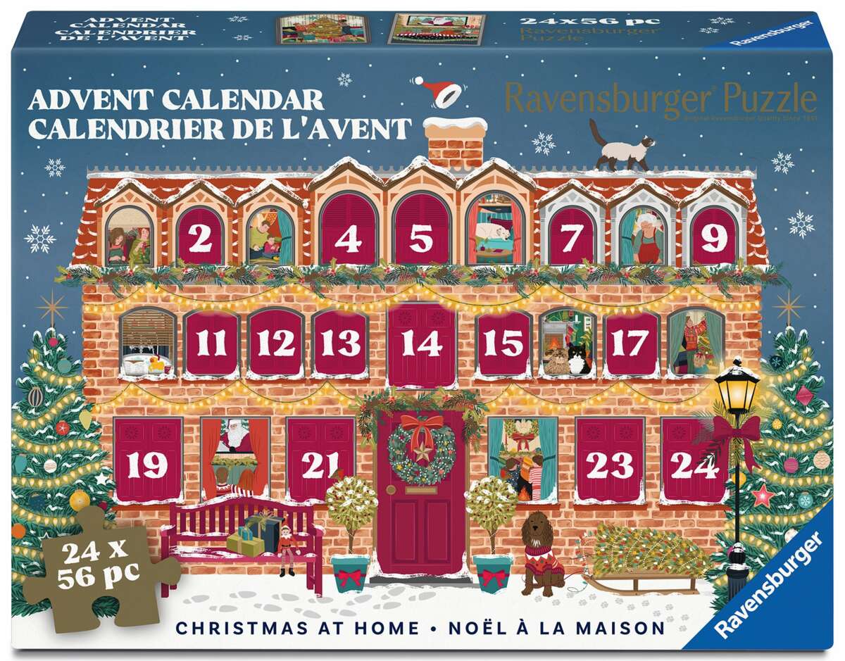 Ravensburger Christmas at Home julekalender puslespill