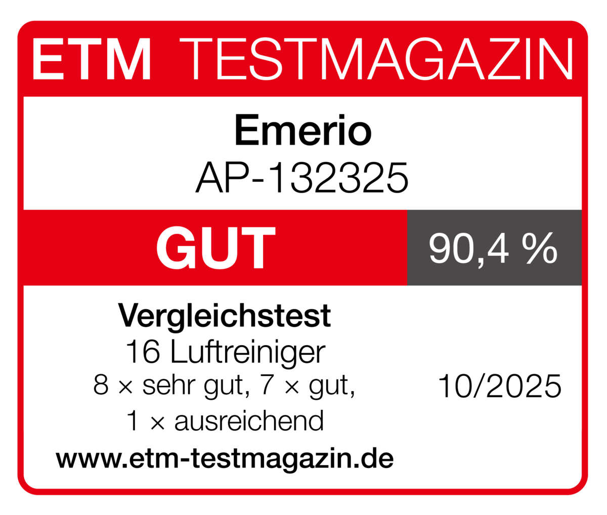 Emerio AP-132325 luftrenare med wifi