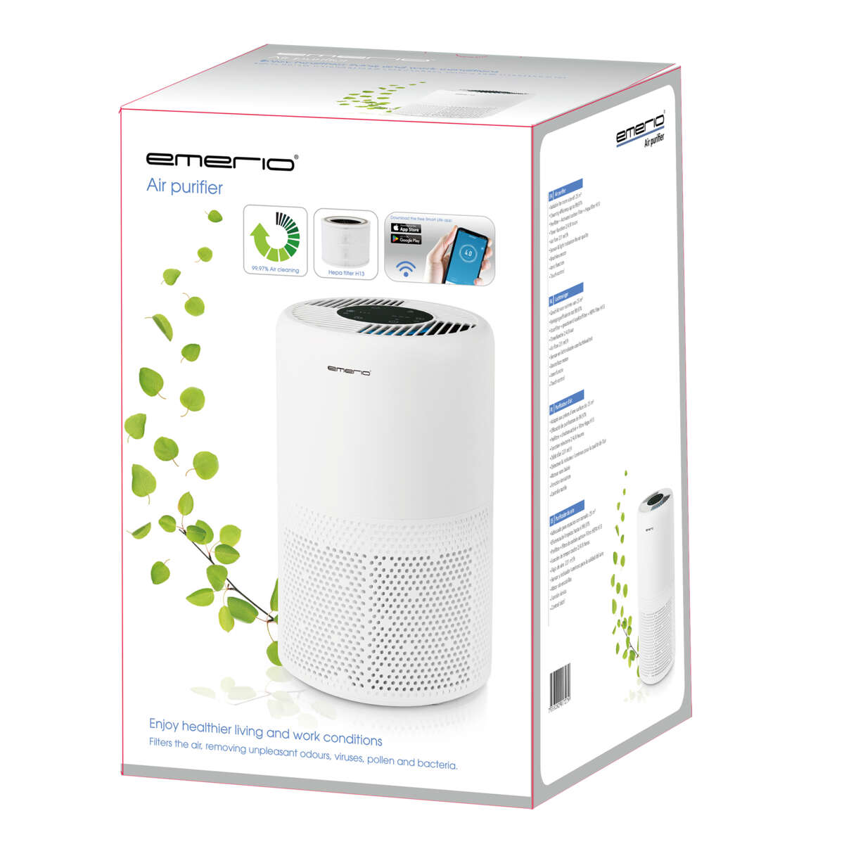 Emerio AP-132324 luftrenser med WiFi